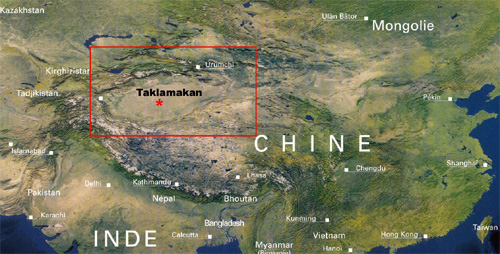 Taklmakan map
